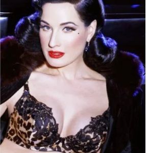 Beautiful NWT Dita Von Teese underwire bra US/UK size 38GG pinup style